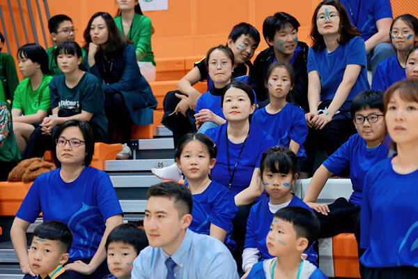 学生集会 - 首次学院活动,南通惠立学校